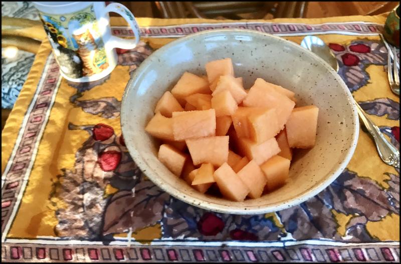 Chunks of fresh cantaloupe make a healthy breakfast side dish. JACK CLEMONS PHOTO